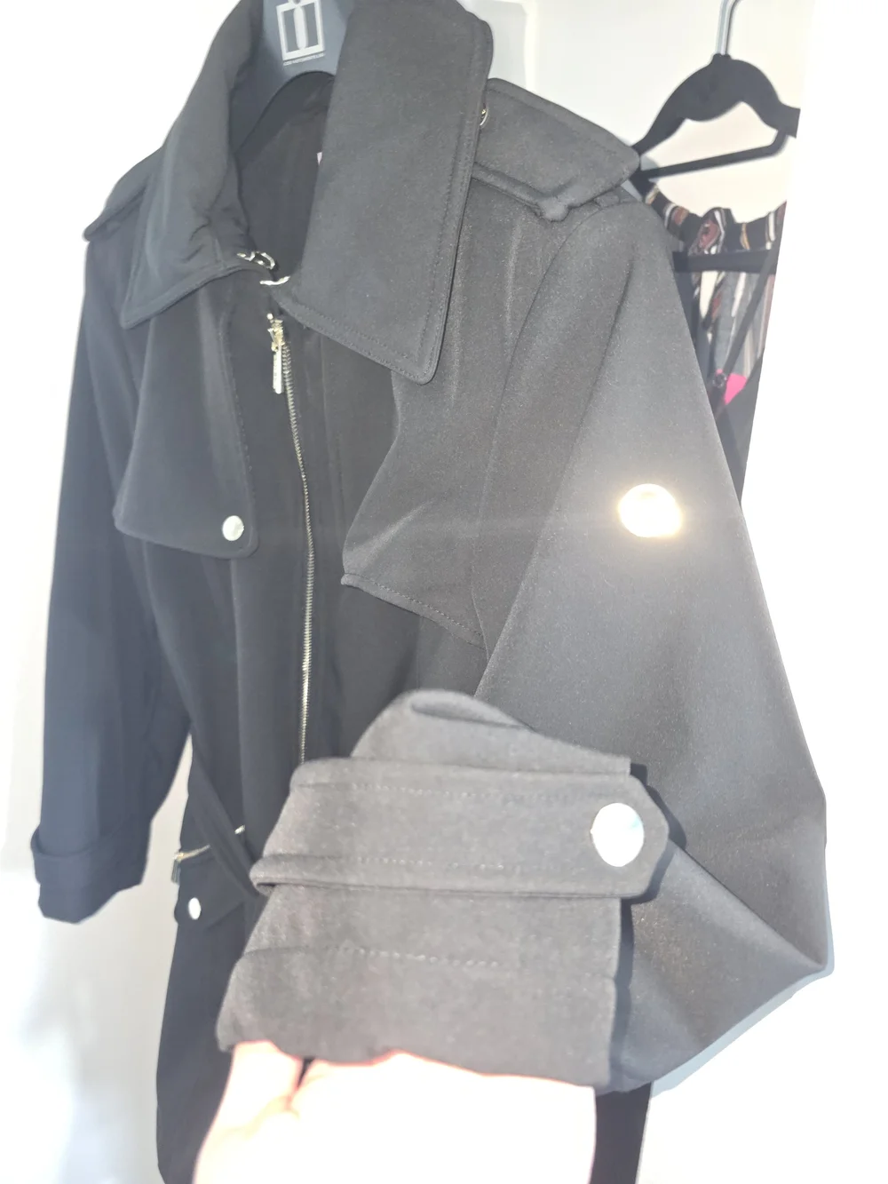Michael Kors Black Trench Coat with Belt